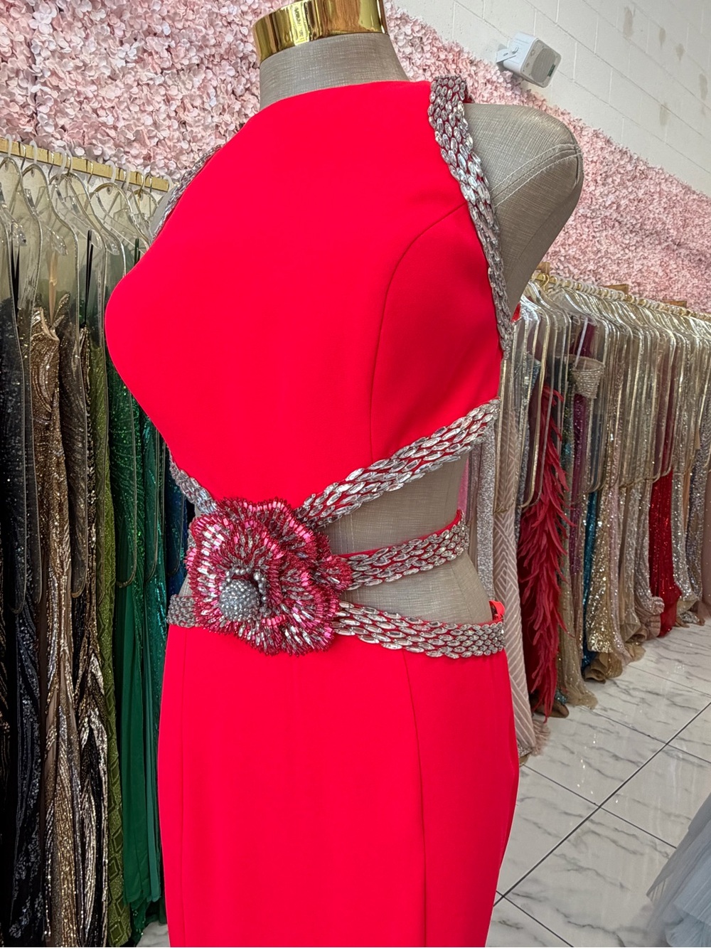 TARIK EDIZ Anida open back sexy dress